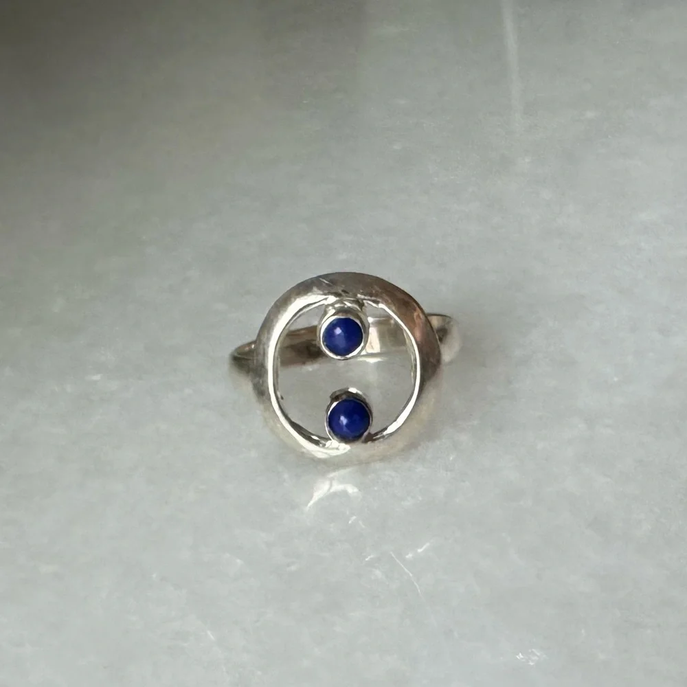 NWOT Sundance Ocean Droplets Ring, Lapis Lazuli, Sterling Silver - Picture 1 of 5